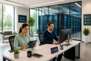 Bureau moderne et centre de donnees