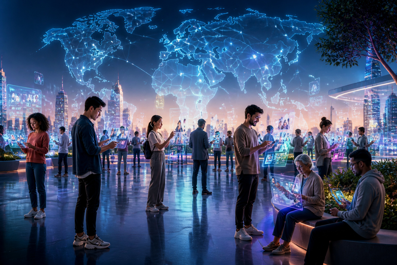 Connexion globale numerique